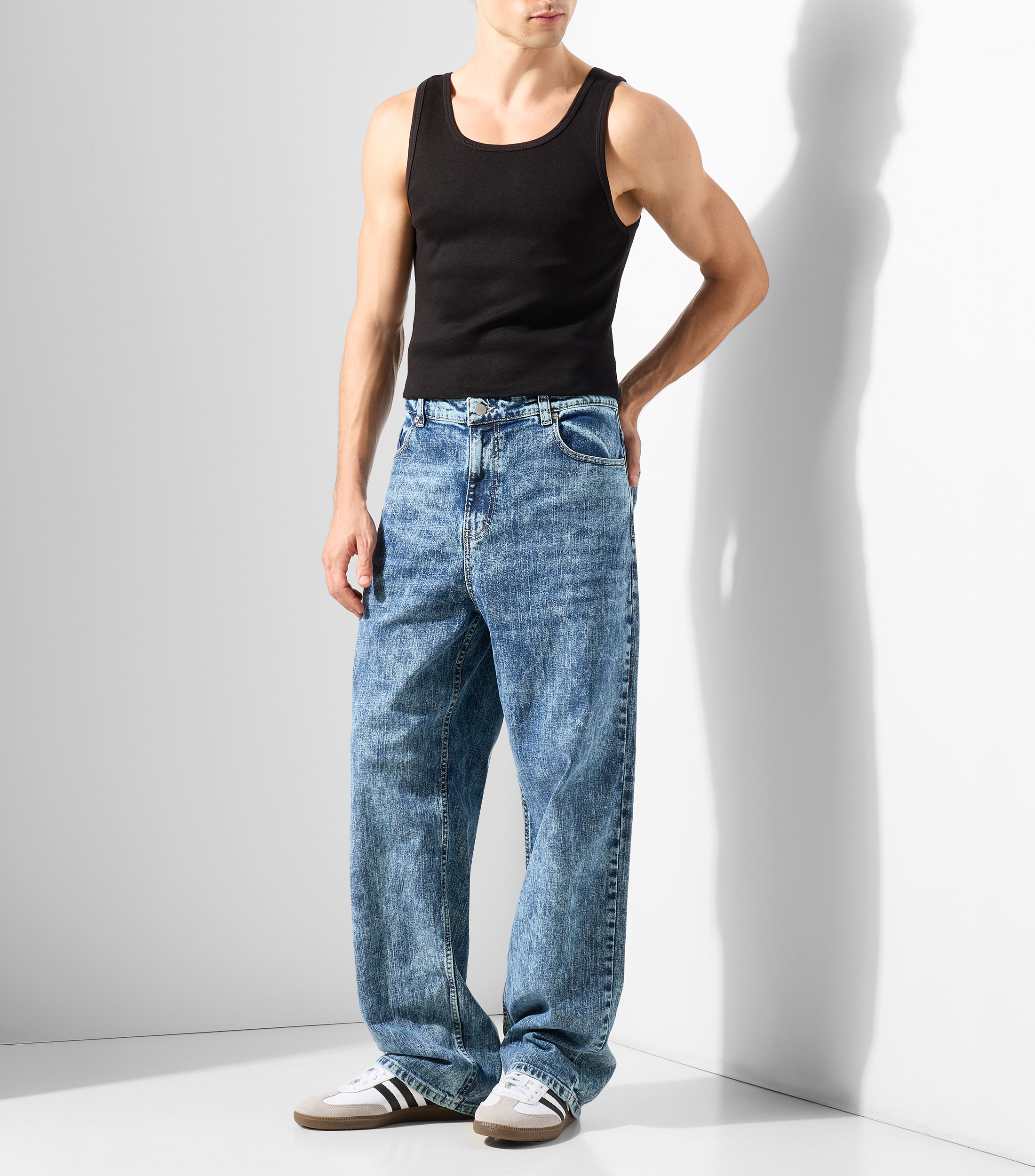 Jeans baggy amplio Hombre